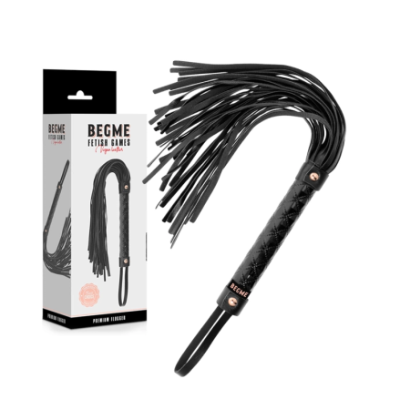 BEGME Black Edition Vegan Leather Impact Whip - Advanced Handle Design
