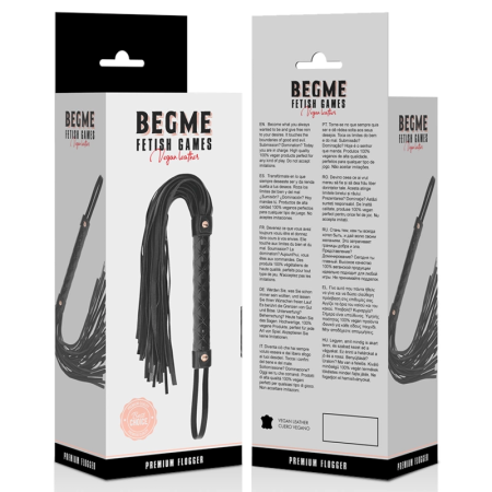 BEGME Black Edition Vegan Leather Impact Whip - Advanced Handle Design