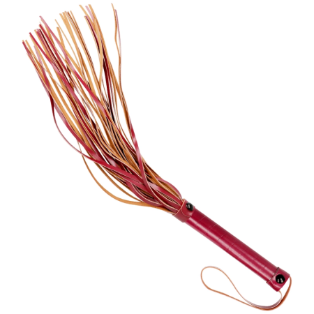 Fetish Submissive Dark Room Vegan Leather Whip 28cm - Durable Neoprene Handle