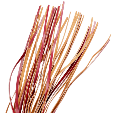 Fetish Submissive Dark Room Vegan Leather Whip 28cm - Durable Neoprene Handle