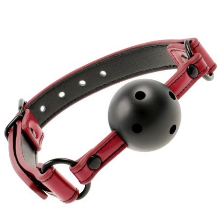 Fetish Submissive Dark Room Adjustable Vegan Leather Breathable Gag