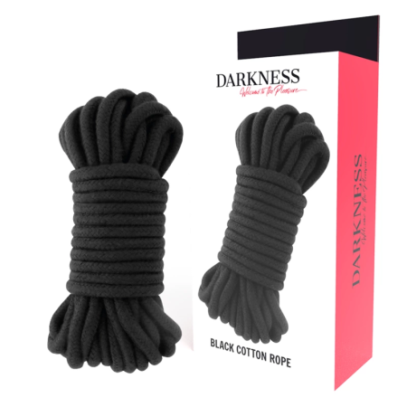 Darkness Japanese Bondage Rope 10 m Black - 100% Cotton Restraint