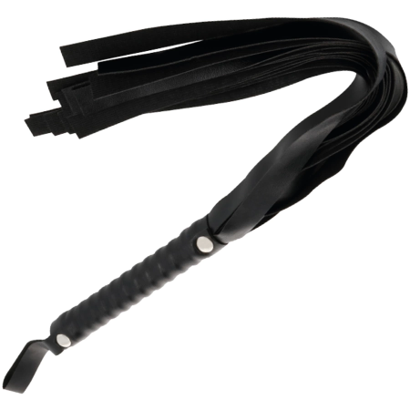 Darkness Black Bondage Whip 51 cm - Elegant Faux Leather Accessory
