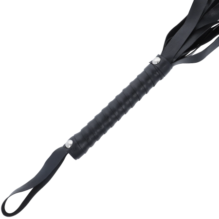 Darkness Black Bondage Whip 51 cm - Elegant Faux Leather Accessory