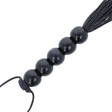 Darkness Thin Black Bondage Whip 45cm - Elegant Flexible Model