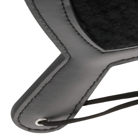 Darkness Black Velor Paddle with Studs 19x15cm - Premium Edition