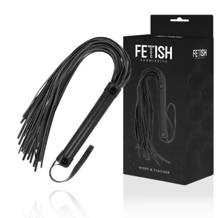 Fetish Submissive Vegan Leather Riding Crop 28cm - Durable Neoprene Handle