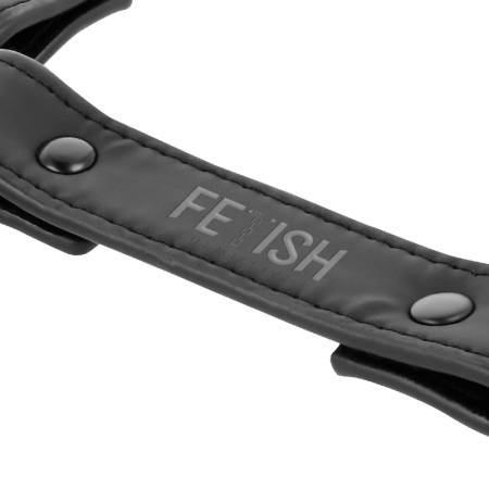 Fetish Submissive Vegan Leather Adjustable Handcuff Connector