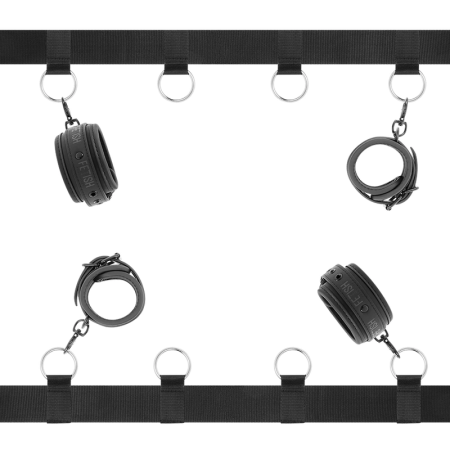 Fetish Submissive Luxury Bed Restraint Set Neoprene Lining Adjustable