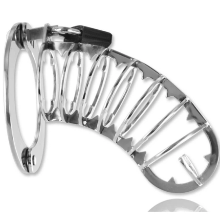 METAL HARD Stainless Steel Anatomic Intimate Cage 14 cm with Lock