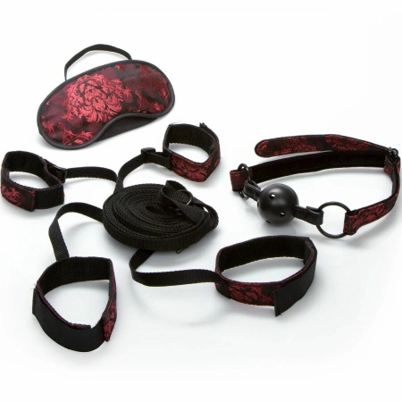 CalExotics Scandal Bed Support Kit - Adjustable Cross-Style System, Red/Black