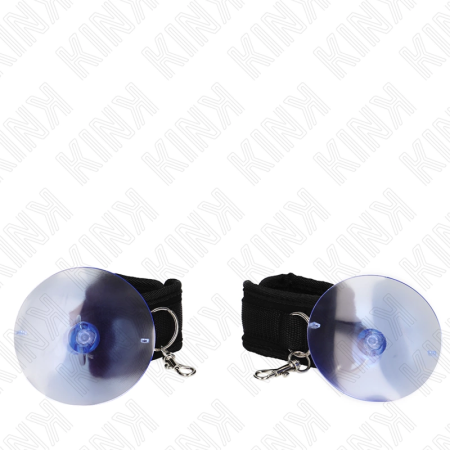 KINK Suction Cup Wrist Restraints Black Adjustable 29-40 cm x 5 cm