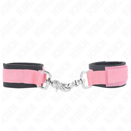 KINK Adjustable Neoprene Wrist Restraints Pink 22-34 cm Ergonomic Fit