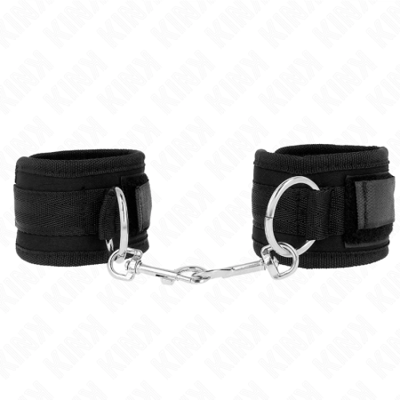 KINK Adjustable Black Wrist Restraints 18-35 cm x 6 cm - Comfort & Security