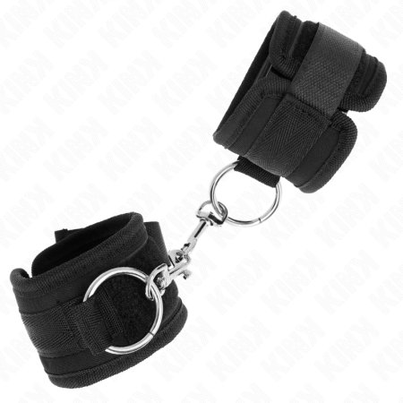 KINK Adjustable Black Wrist Restraints 18-35 cm x 6 cm - Comfort & Security