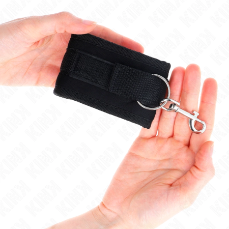 KINK Nylon Adjustable Wrist Restraints Black Model 2 - 18-35cm x 6cm