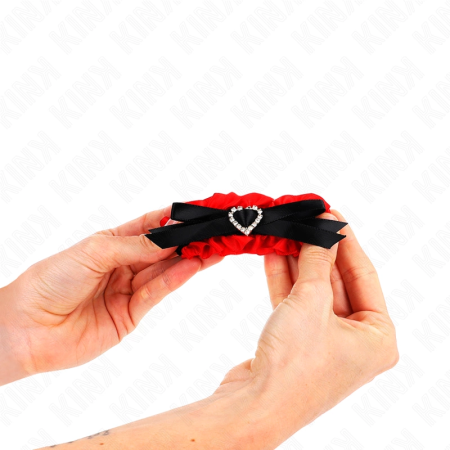 KINK Lace Adjustable Wrist Bands Red Heart Details 22-35cm