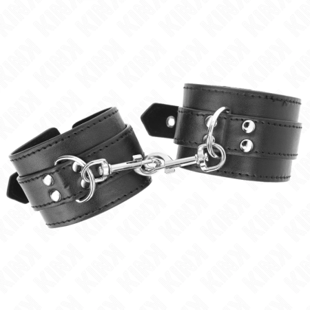 KINK Wrist Restraints with Studs 35x6 cm - Adjustable Leather Cuffs