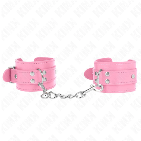 KINK Adjustable Wrist Restraints Pink 20-23 cm x 5.5 cm Soft Lining