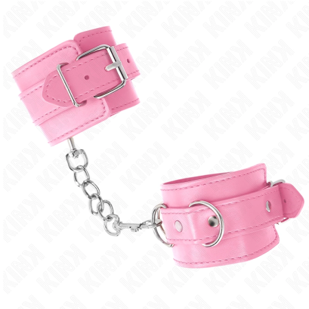 KINK Adjustable Wrist Restraints Pink 20-23 cm x 5.5 cm Soft Lining