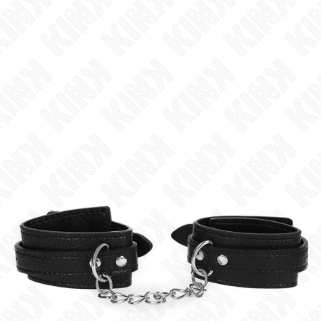 KINK Snake Pattern Adjustable Wrist Restraints Black 20-28cm x 5.4cm