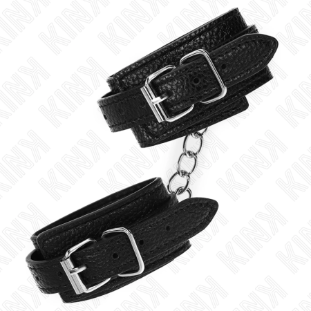 KINK Snake Pattern Adjustable Wrist Restraints Black 20-28cm x 5.4cm