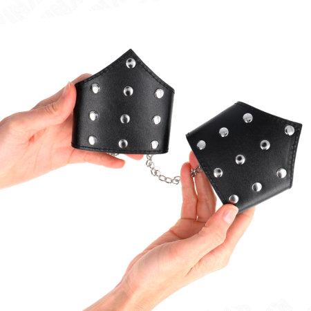 KINK Black Point Adjustable Wristbands with Chain, 17-23cm, Black