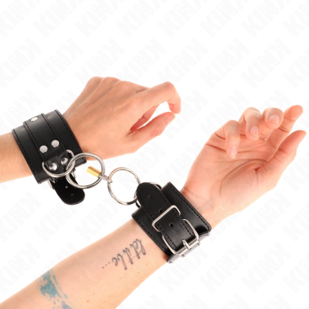 KINK O-Ring Adjustable Wrist Restraints Black 20-28cm x 5.5cm