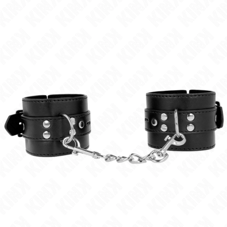 KINK Wrist Restraints Black Adjustable 17-28 cm x 6 cm Ergonomic Design