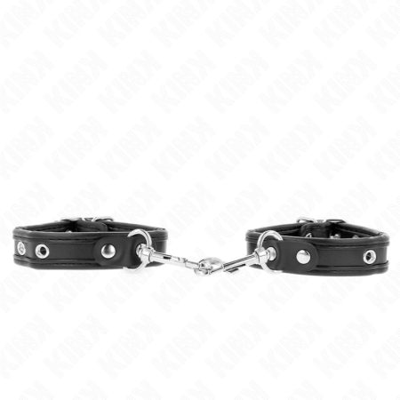 KINK Mini Adjustable Black Wristbands with Studs 16-22cm x 2cm