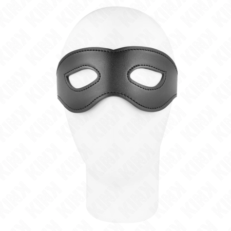 KINK Leatherette Eye Mask Model 1 - Adjustable Black 30x7cm
