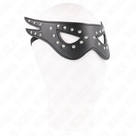 KINK Leatherette Eye Mask Model 2, Adjustable, 27x13cm, Black