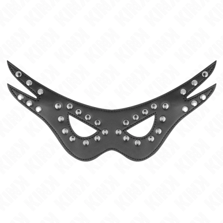 KINK Leatherette Eye Mask Model 1 - Adjustable, Black, 27x13 cm