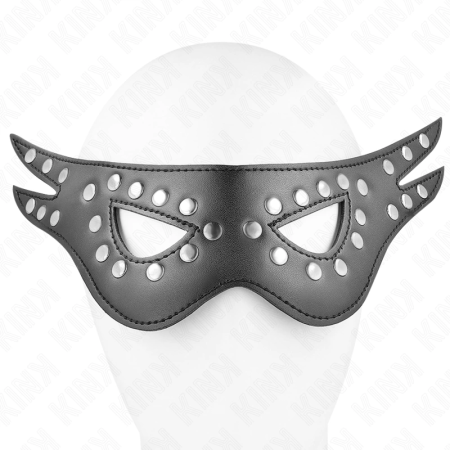 KINK Leatherette Eye Mask Model 1 - Adjustable, Black, 27x13 cm