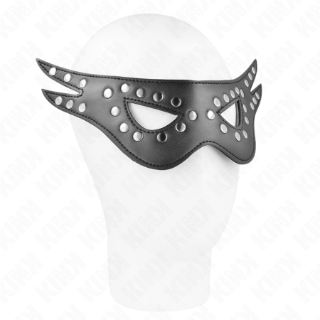 KINK Leatherette Eye Mask Model 1 - Adjustable, Black, 27x13 cm