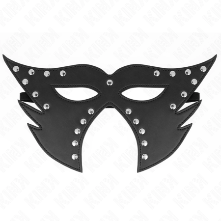 KINK Cat Face Mask Model 2 - Black Faux Leather, 29x15 cm