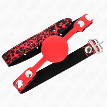 KINK Silicone Ball Gag Model 2 Black 4cm - Adjustable 60x2cm Strap