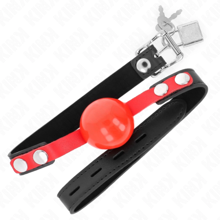 KINK Model 4 Soft TPE Ball Gag 4cm - Adjustable Strap 37-52cm Black