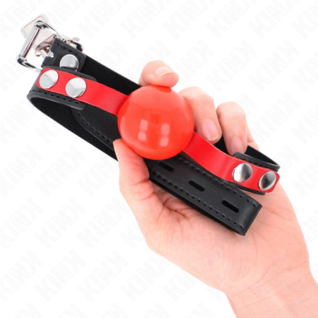 KINK Model 4 Soft TPE Ball Gag 4cm - Adjustable Strap 37-52cm Black