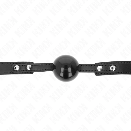 KINK Soft TPE Ball Gag Model 3 - Adjustable Strap 4cm Black