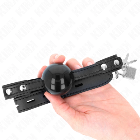 KINK Soft TPE Ball Gag Model 3 - Adjustable Strap 4cm Black