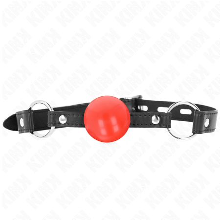 KINK Red TPE Ball Gag 4 cm - Adjustable Strap, 60 x 2 cm