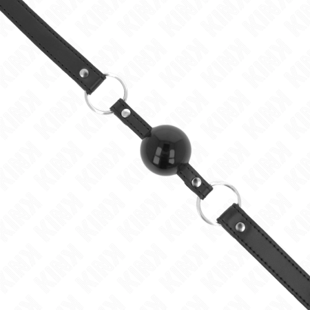 KINK TPE Ball Gag 4 cm with Black Lock - Adjustable 60x2 cm Strap