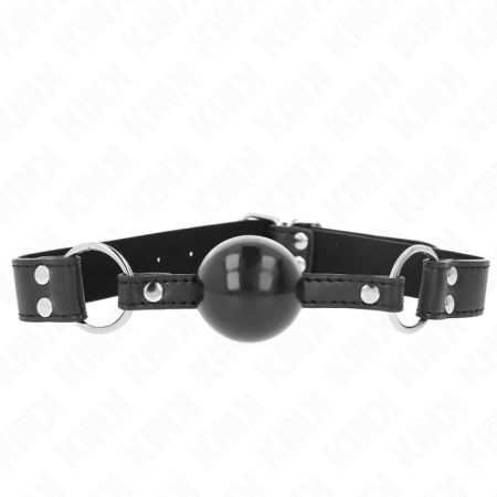 KINK Soft Silicone Ball Gag 4cm with Adjustable Leatherette Strap 62cm