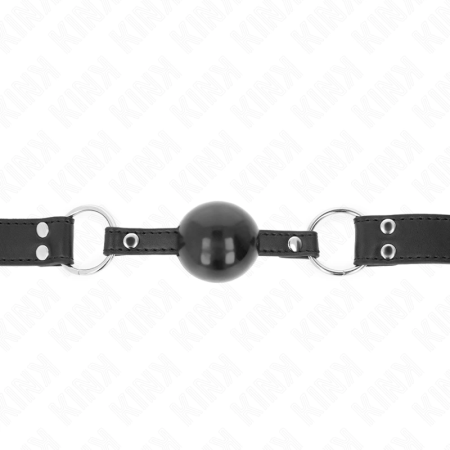 KINK Soft Silicone Ball Gag 4cm with Adjustable Leatherette Strap 62cm