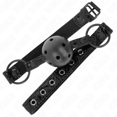 KINK Diamond Ball System 4.5 cm - Adjustable Silicone Gag, Black