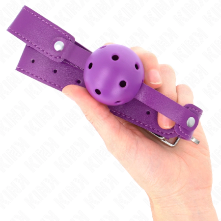 KINK Purple Breathable Ball System 4.5 cm - Adjustable Silicone Strap 65x2.5 cm