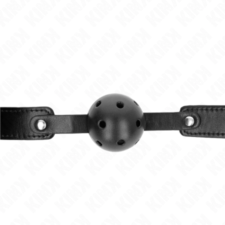 KINK Breathable Silicone Ball Gag 4.5 cm - Adjustable Black Strap 65 cm