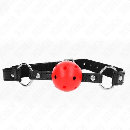 KINK Model 1 Hollow Red Silicone Ball Restraint 4.5cm - Adjustable Strap