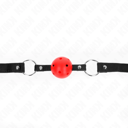 KINK Model 1 Hollow Red Silicone Ball Restraint 4.5cm - Adjustable Strap